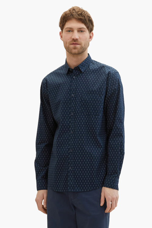 Chemise (manches longues) Bleu - Tom Tailor