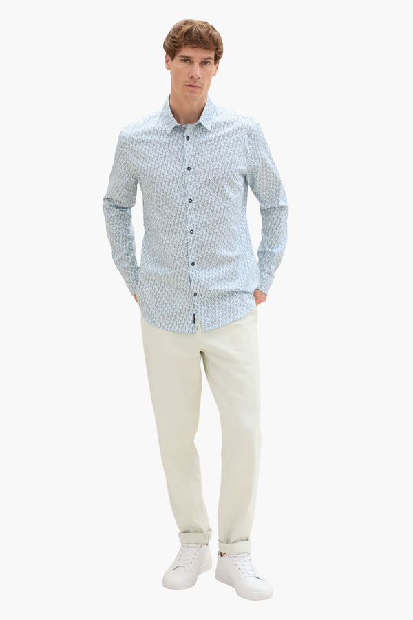 Chemise (manches longues) Bleu - Tom Tailor