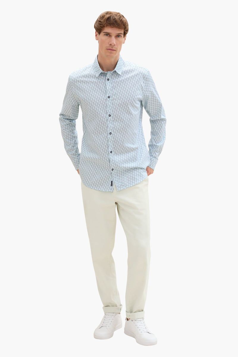 Hemd (lange mouwen) Blauw - Tom Tailor