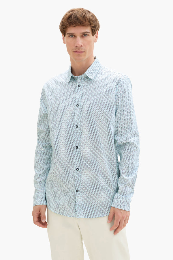 Chemise (manches longues) Bleu - Tom Tailor