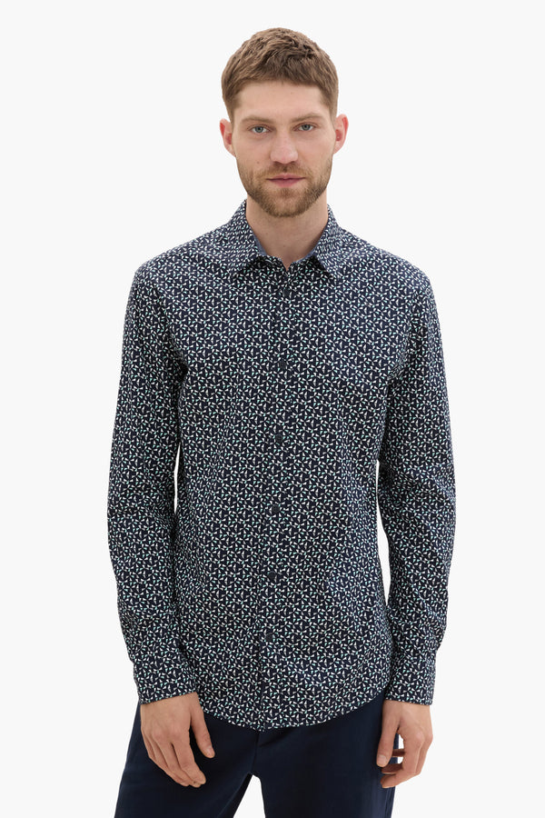 Chemise (manches longues) Bleu - Tom Tailor