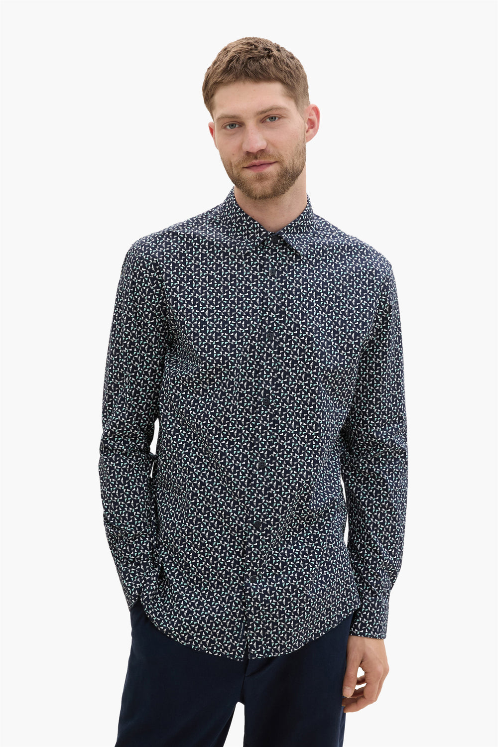 Chemise (manches longues) Bleu - Tom Tailor