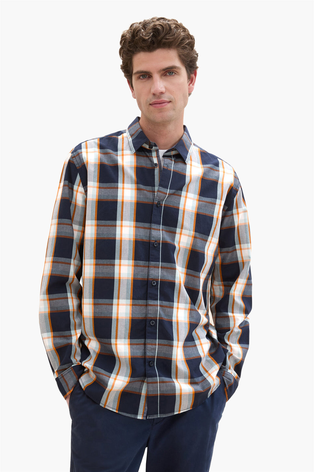 Chemise (manches longues) Bleu - Tom Tailor