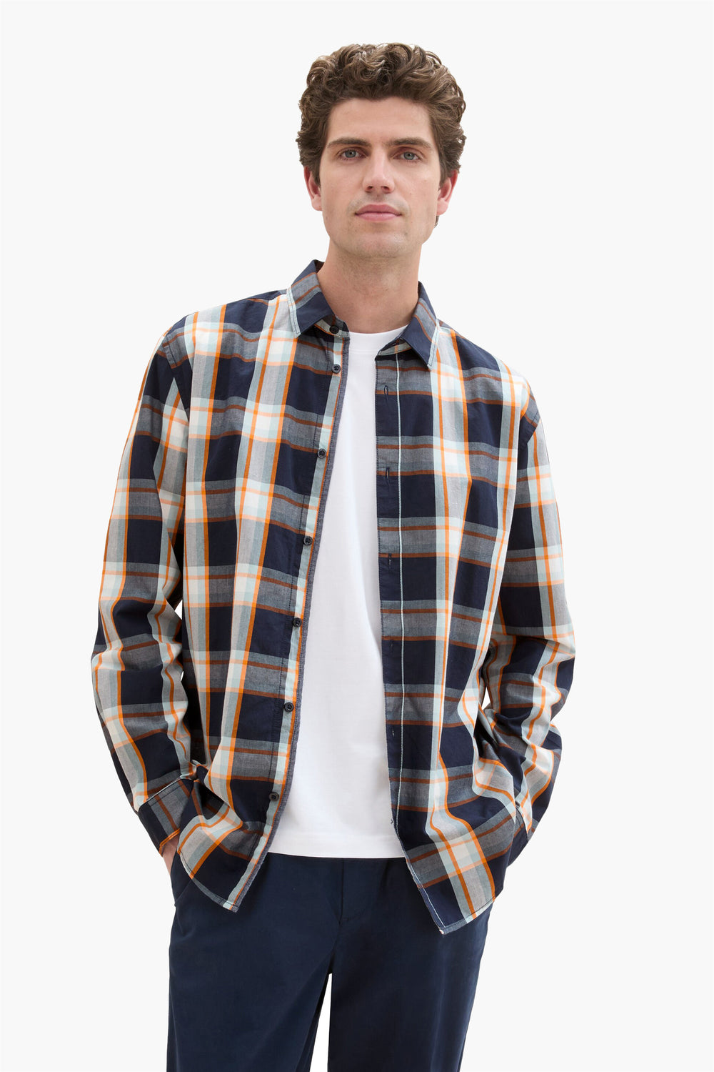 Chemise (manches longues) Bleu - Tom Tailor