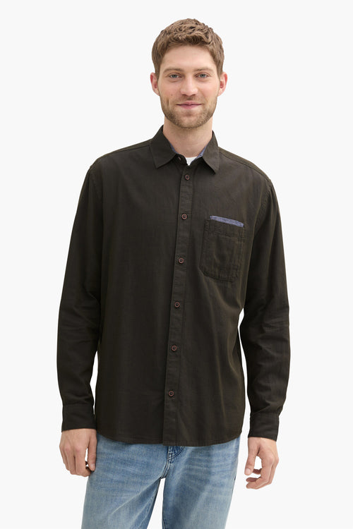 Chemise (manches longues) Vert - Tom Tailor