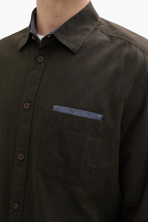 Chemise (manches longues) Vert - Tom Tailor