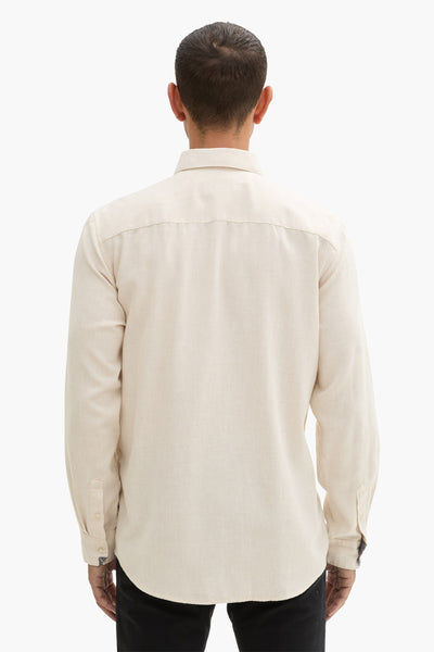 Chemise (manches longues) Beige - Tom Tailor