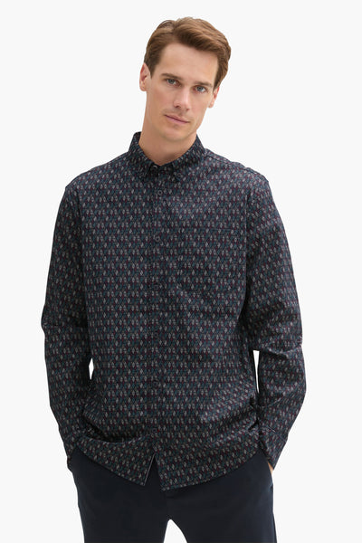 Chemise (manches longues) Bleu - Tom Tailor