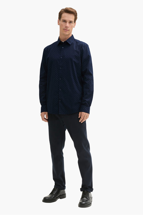 Chemise à manches longues - bleu