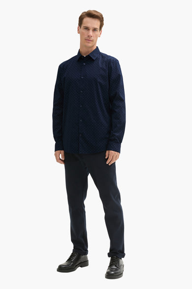 Chemise à manches longues - bleu