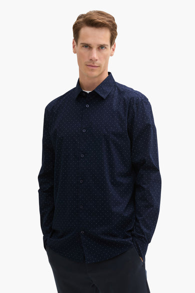 Chemise à manches longues - bleu