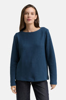 Pull col rond bleu - Tom Tailor