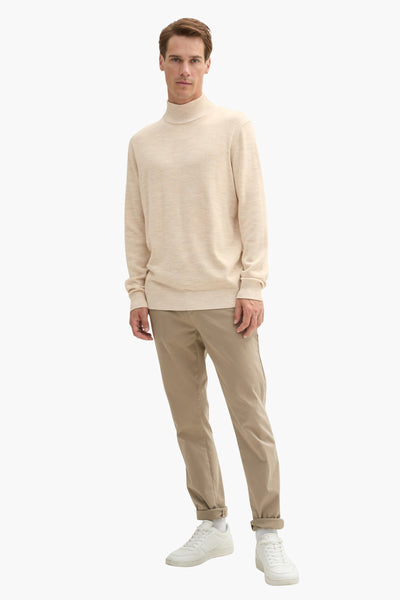 Pull col roulé Beige - Tom Tailor