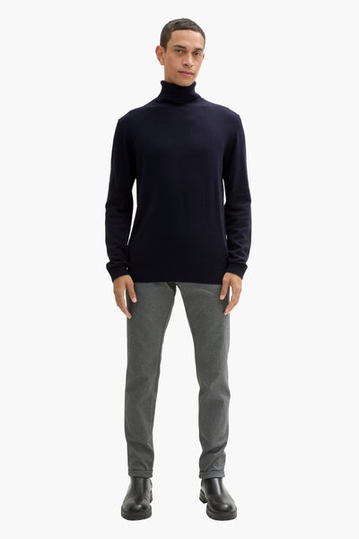 Pull col roulé Bleu - Tom Tailor
