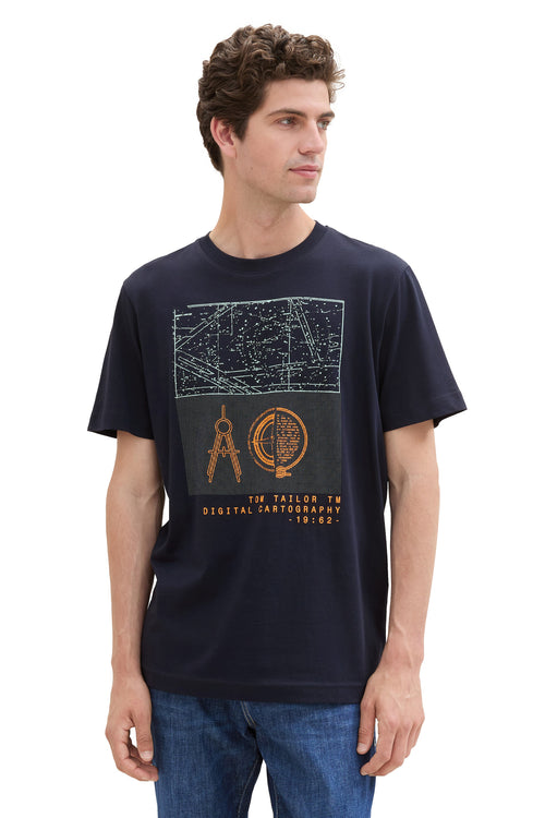 T-shirt (manches courtes) Bleu - Tom Tailor
