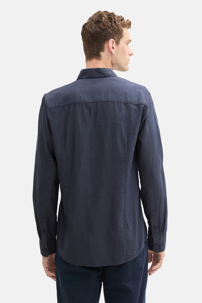 Chemise (manches longues) Bleu - Tom Tailor