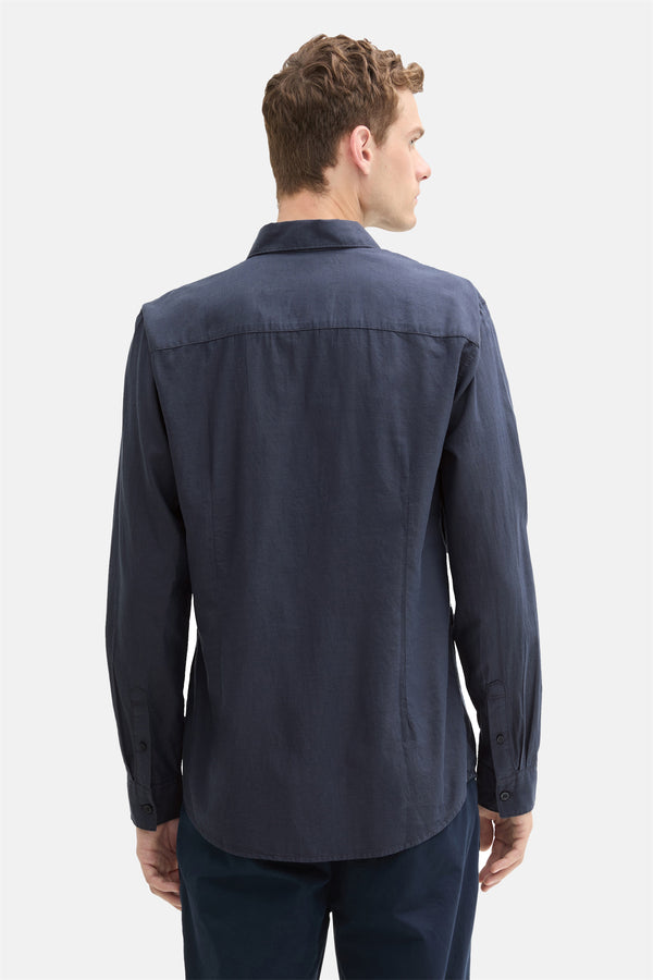 Chemise (manches longues) Bleu - Tom Tailor