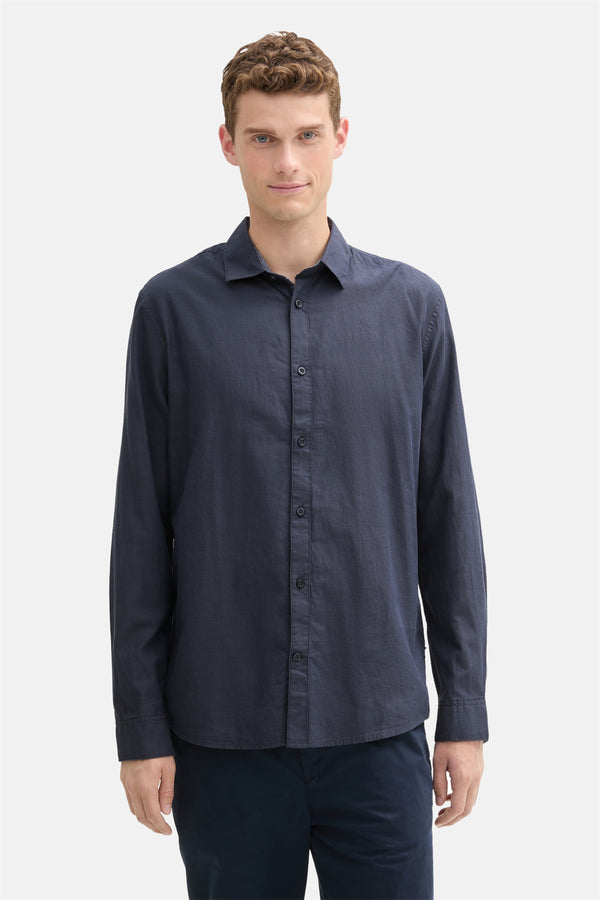 Chemise (manches longues) Bleu - Tom Tailor