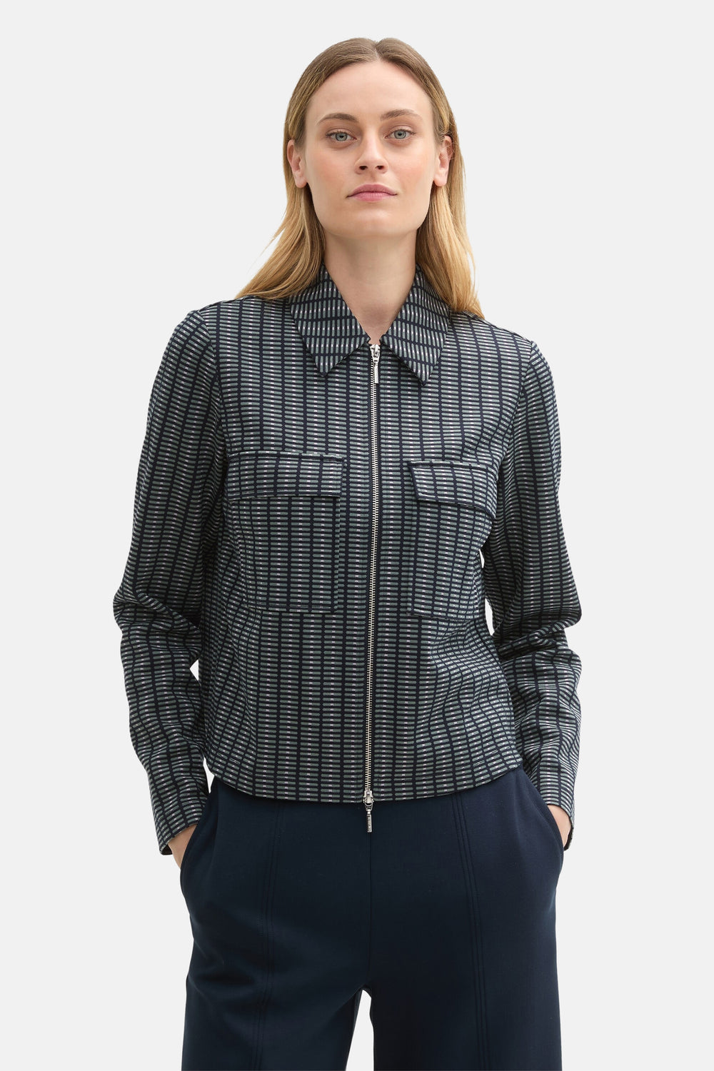 Veste courte Bleu - Tom Tailor
