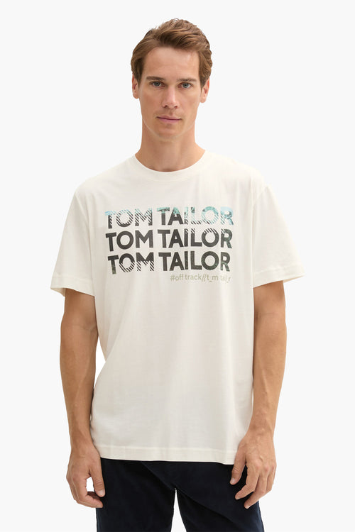 T-shirt (manches courtes) Écru - Tom Tailor