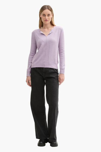Pull col V Mauve - Tom Tailor