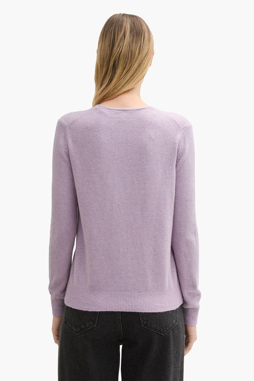 Pull col V Mauve - Tom Tailor
