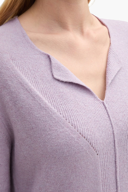 Pull col V Mauve - Tom Tailor