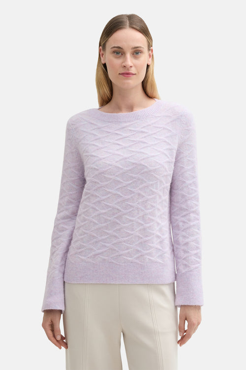 Pull col rond Mauve - Tom Tailor
