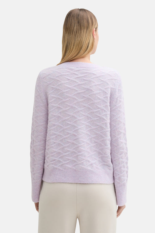 Pull col rond Mauve - Tom Tailor