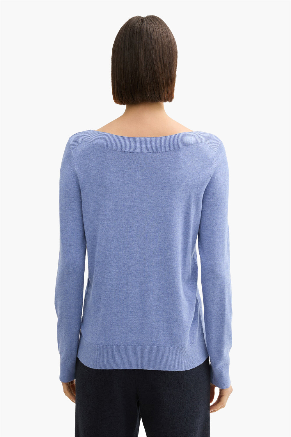 Pull col rond Bleu - Tom Tailor