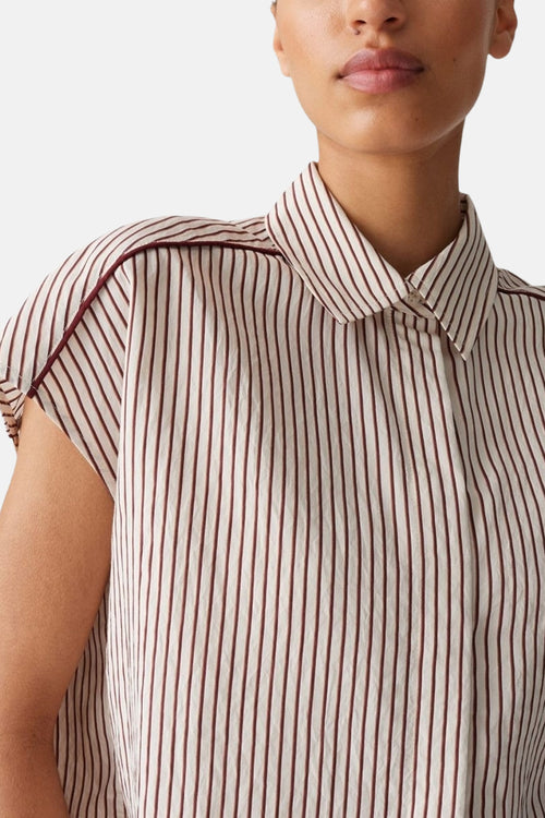 Hemd met korte mouwen - Bordeaux