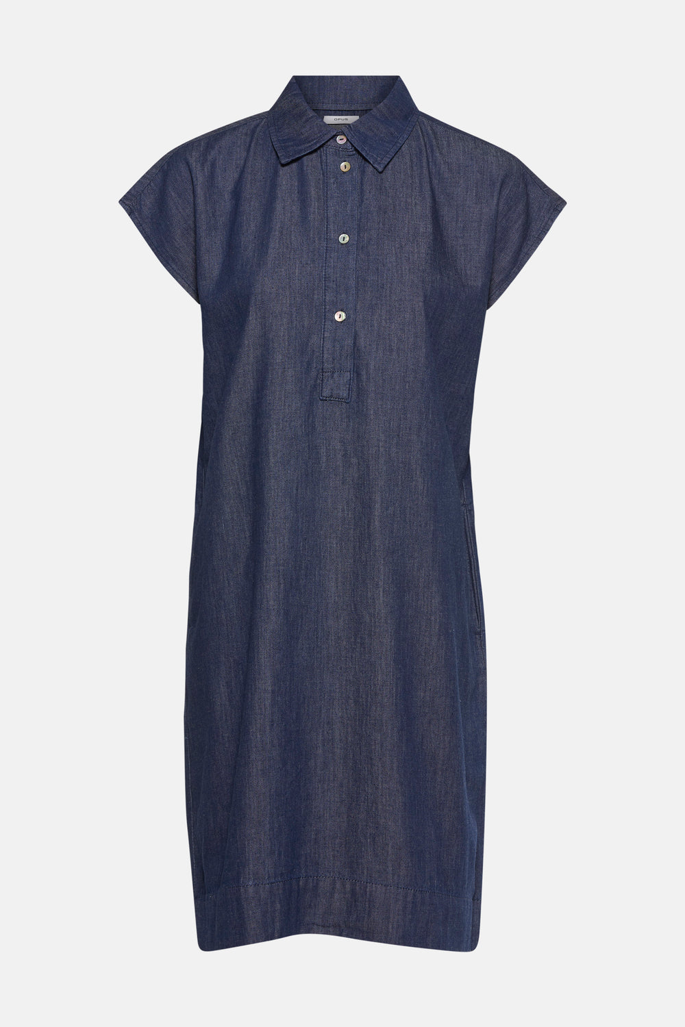 Kleedje met korte mouwen - mid blue denim