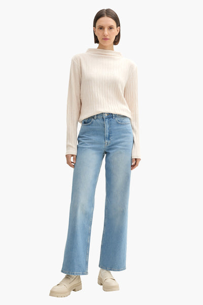 Pull col rond Beige - Tom Tailor