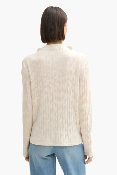 Pull col rond Beige - Tom Tailor