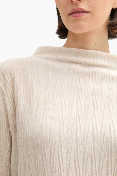 Pull col rond Beige - Tom Tailor