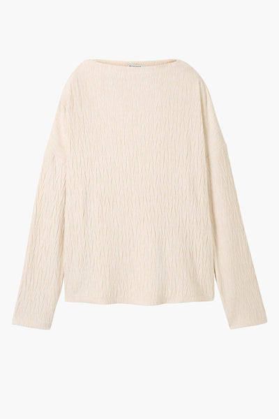 Pull col rond Beige - Tom Tailor