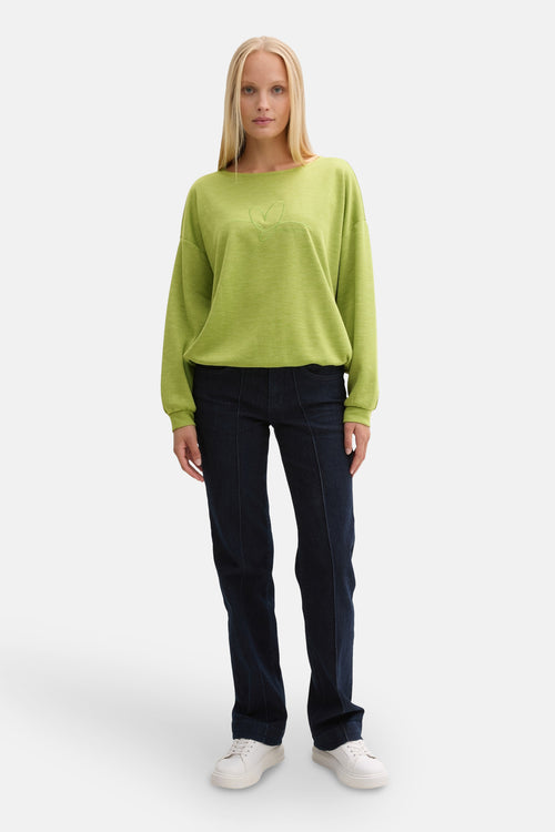 Sweat col rond VERT - Tom Tailor