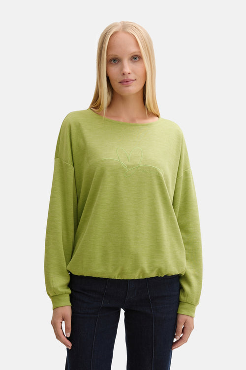 Sweat col rond VERT - Tom Tailor