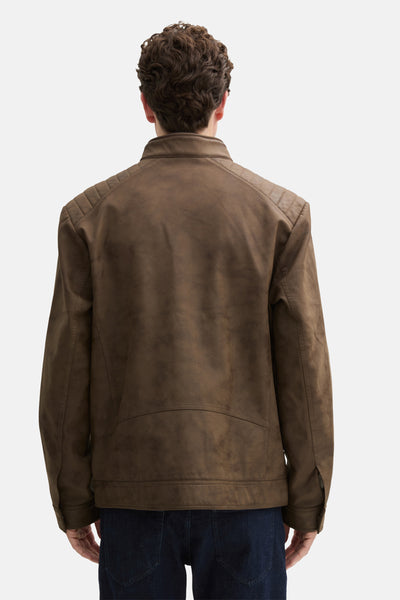 Veste en simili cuir Brun - Tom Tailor