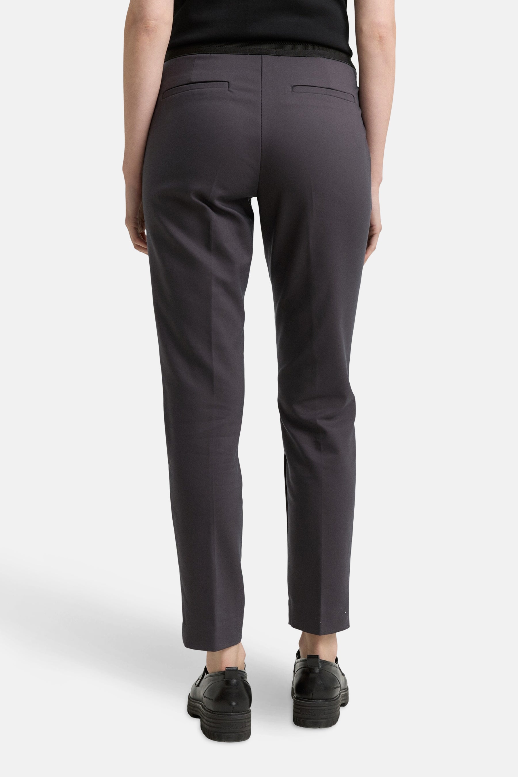 TOM TAILOR Pantalon Cargo - Coal Grey/gris Foncé