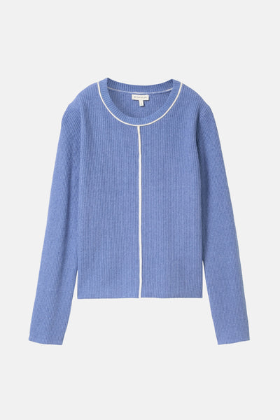 Pull col rond Bleu - Tom Tailor