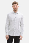 Multikleurig overhemd met lange mouwen van Tom Tailor, met een all-over grafische print en donkere knopen.