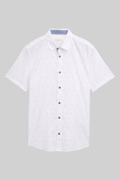 Chemise (manches courtes) Blanc - Tom Tailor
