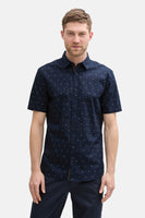 Chemise (manches courtes) Bleu - Tom Tailor