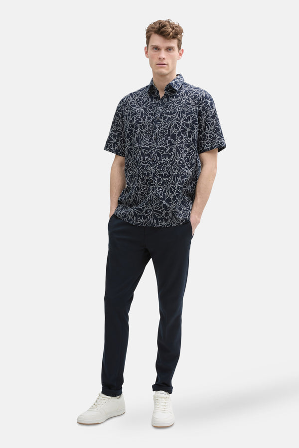 Chemise (manches courtes) Bleu - Tom Tailor