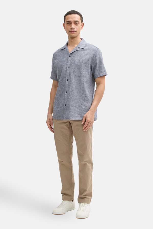 Chemise (manches courtes) Bleu - Tom Tailor