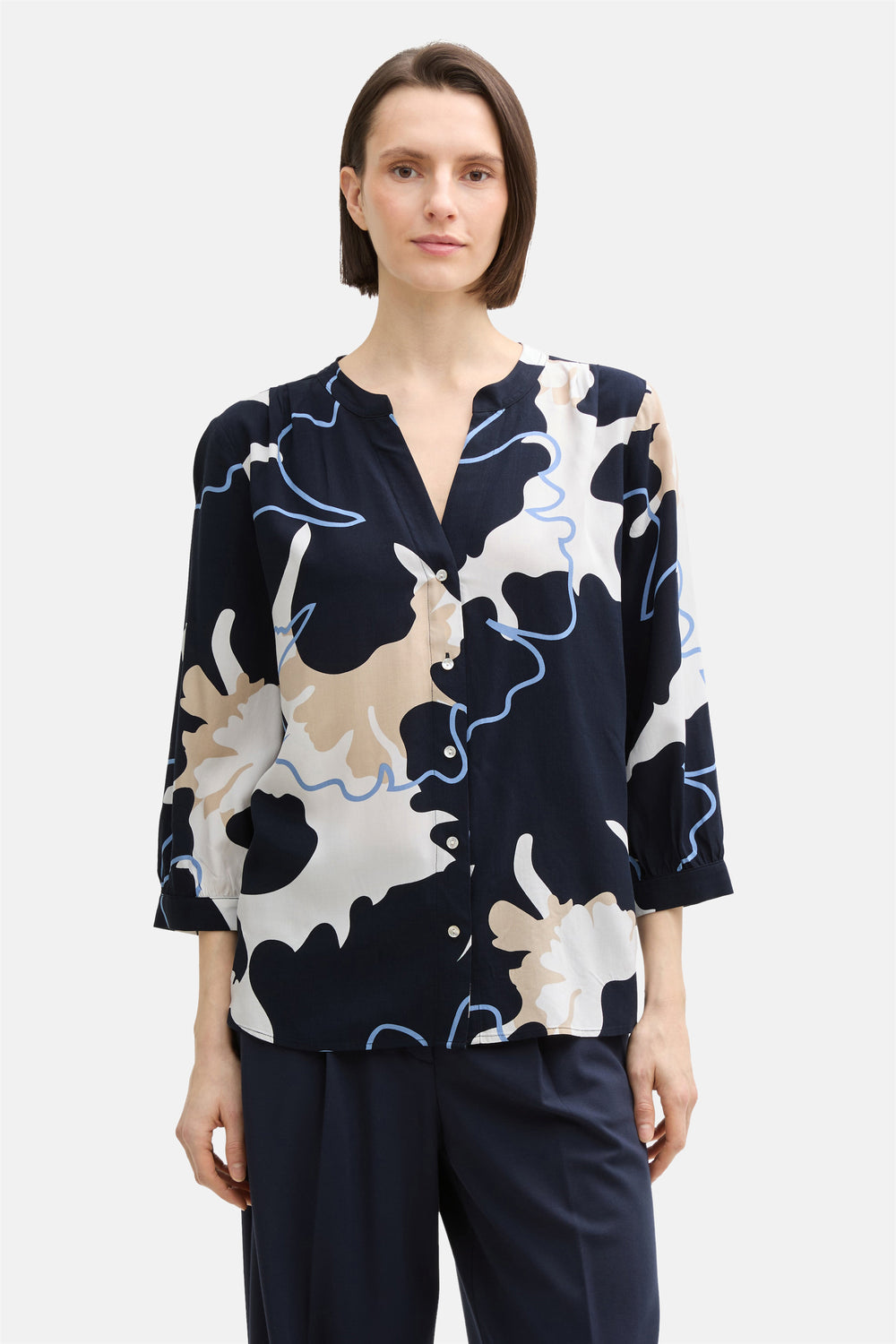 Chemise à manches longues - multicolore