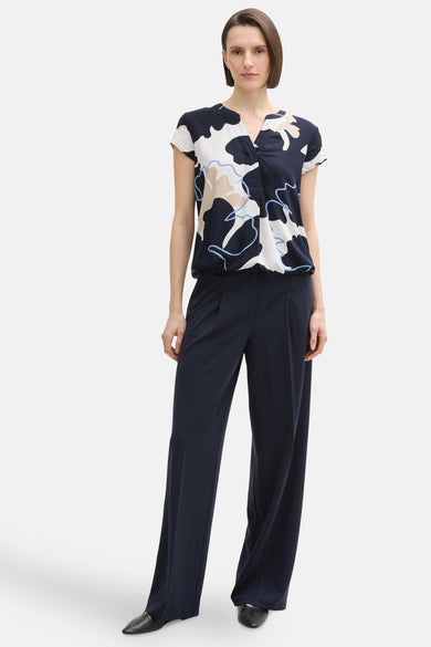 Blouse à manches courtes - Bleu