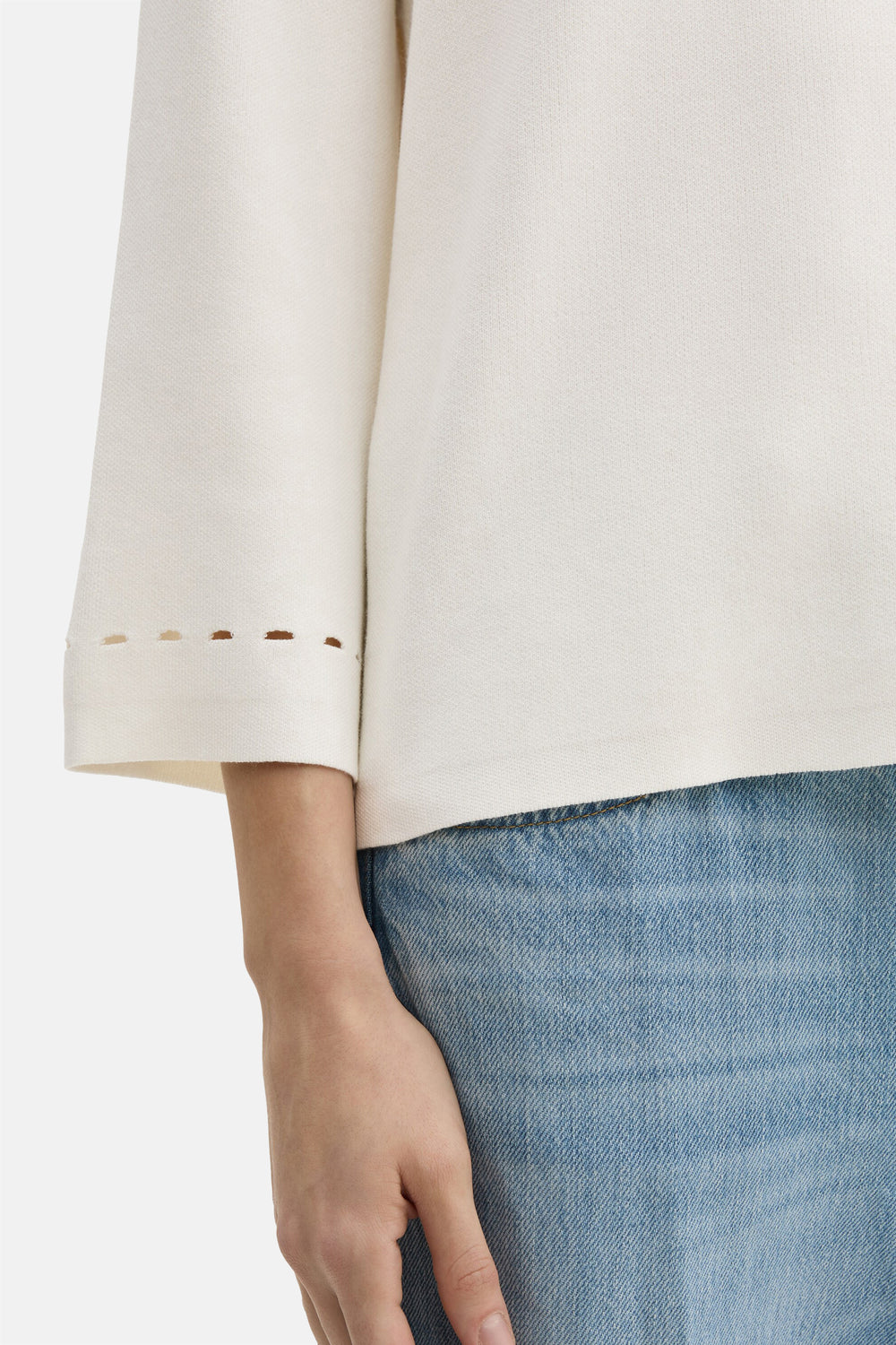 Pull col V Écru - Tom Tailor