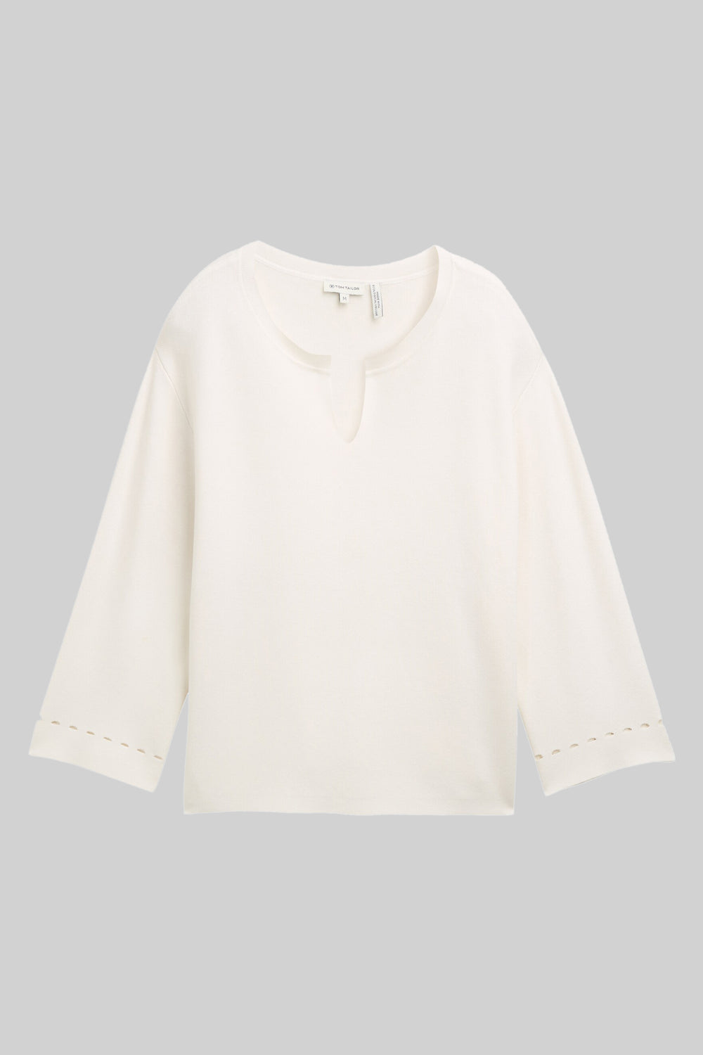 Pull col V Écru - Tom Tailor